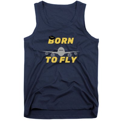 Born To Fly Pilot Tank Top