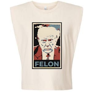 Billpascrell Trump Felon Garment-Dyed Women's Muscle Tee