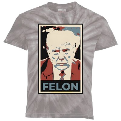 Billpascrell Trump Felon Kids Tie-Dye T-Shirt