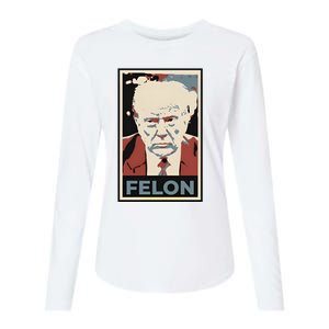 Billpascrell Trump Felon Womens Cotton Relaxed Long Sleeve T-Shirt