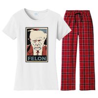 Billpascrell Trump Felon Women's Flannel Pajama Set