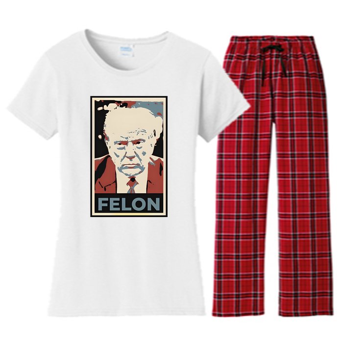 Billpascrell Trump Felon Women's Flannel Pajama Set