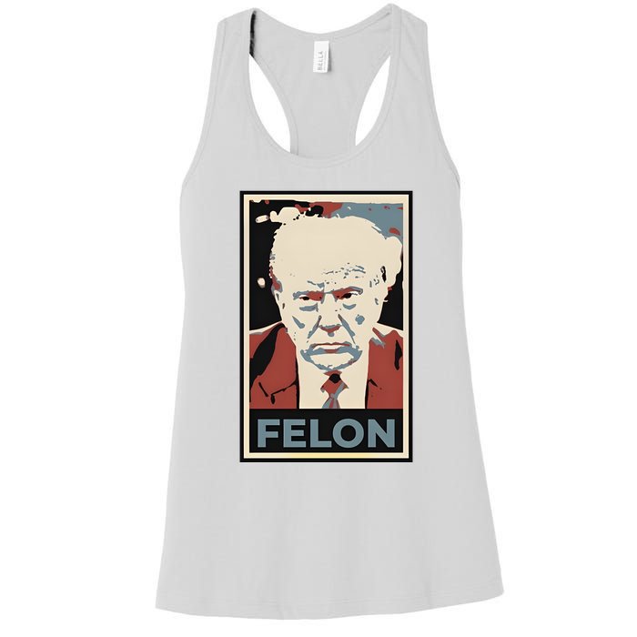 Billpascrell Trump Felon Women's Racerback Tank