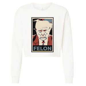 Billpascrell Trump Felon Cropped Pullover Crew