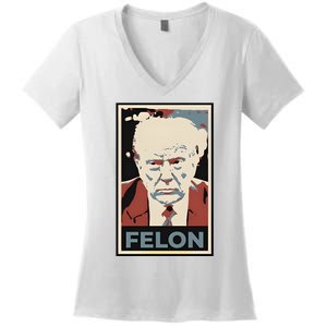 Billpascrell Trump Felon Women's V-Neck T-Shirt