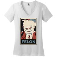 Billpascrell Trump Felon Women's V-Neck T-Shirt