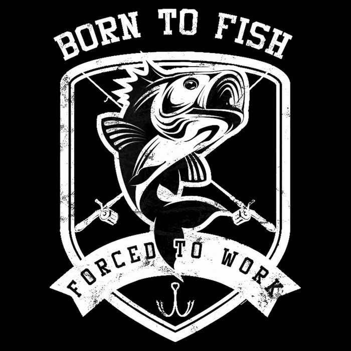 Born To Fish Forced To Work Fisher Man Backpack
