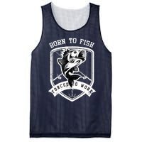 Born To Fish Forced To Work Fisher Man Mesh Reversible Basketball Jersey Tank