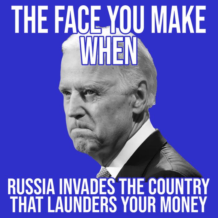 Biden The Face You Make When Russia Invades The Country Button