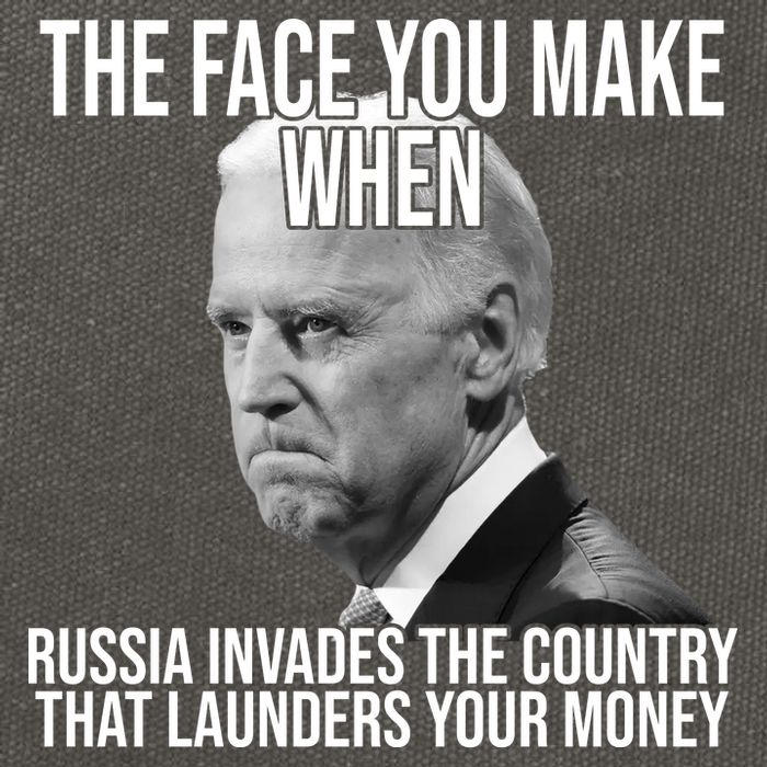 Biden The Face You Make When Russia Invades The Country Cotton Canvas Backpack