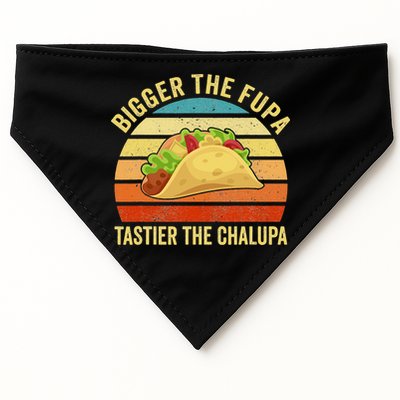 Bigger The Fupa Tastier The Chalupa USA-Made Doggie Bandana