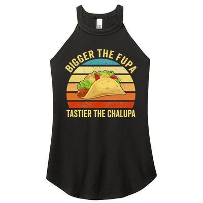 Bigger The Fupa Tastier The Chalupa Women's Perfect Tri Rocker Tank