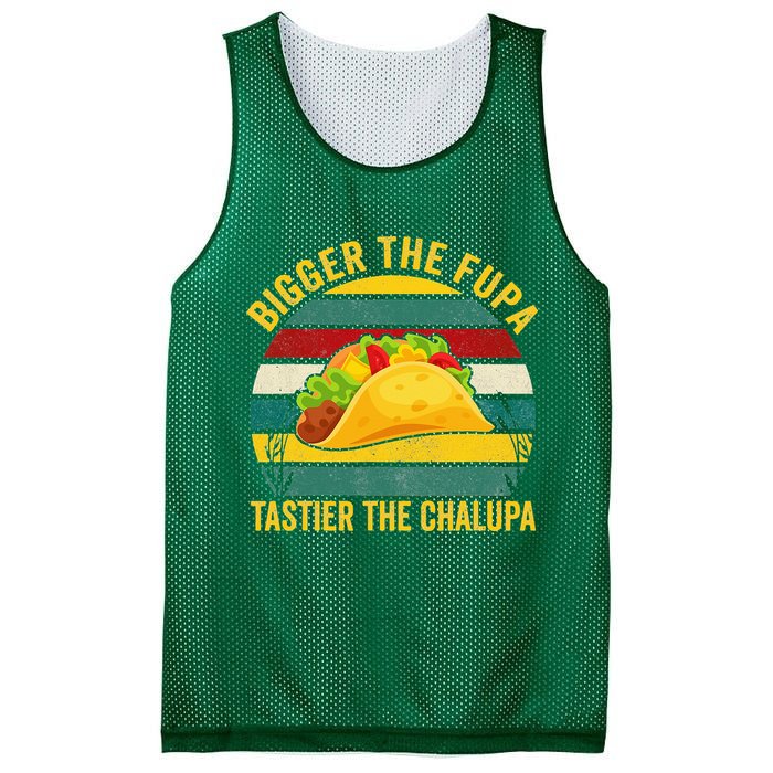 Bigger The Fupa Tastier The Chalupa Mesh Reversible Basketball Jersey Tank