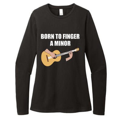 Born To Finger A Minor Womens CVC Long Sleeve Shirt