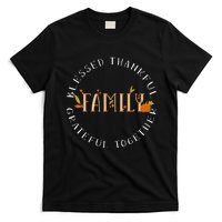 Blessed Thankful Family Thanksgiving T-Shirt