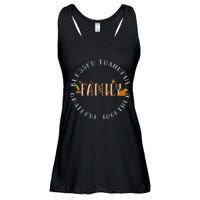 Blessed Thankful Family Thanksgiving Ladies Essential Flowy Tank