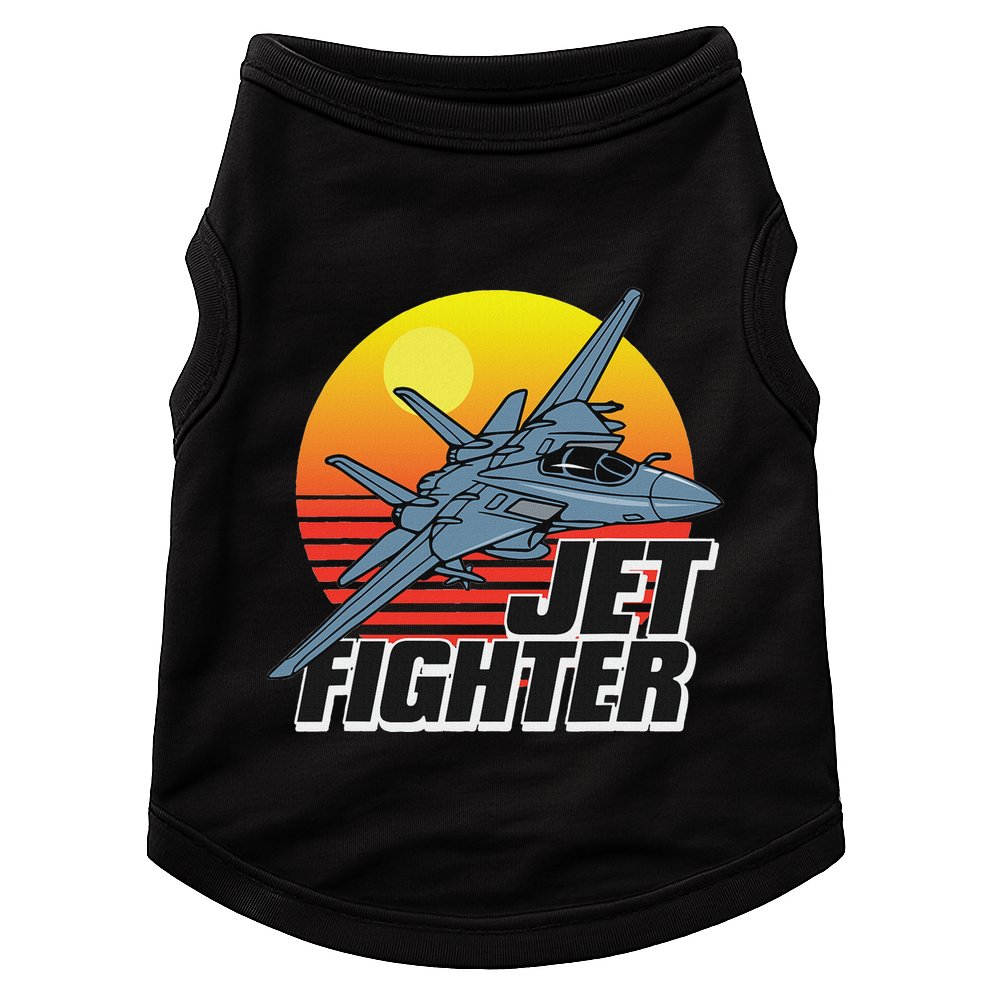 Born To Fly Fighter Jet Plane Airplane Doggie Tank