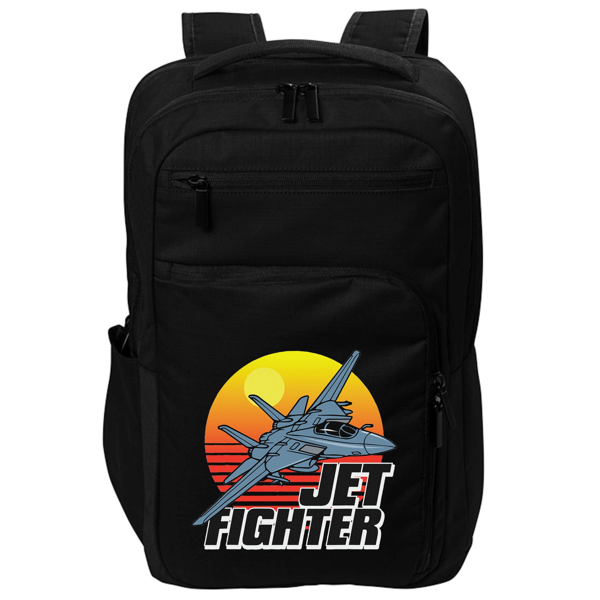 Born To Fly Fighter Jet Plane Airplane Impact Tech Backpack