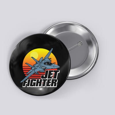 Born To Fly Fighter Jet Plane Airplane Button