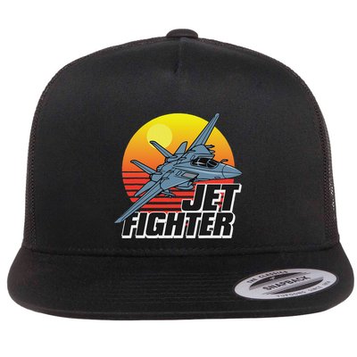Born To Fly Fighter Jet Plane Airplane Flatbill Hat