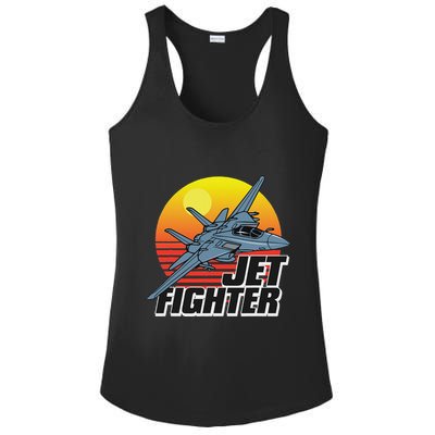Born To Fly Fighter Jet Plane Airplane Ladies PosiCharge Competitor Racerback Tank