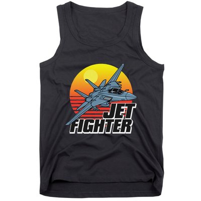 Born To Fly Fighter Jet Plane Airplane Tank Top