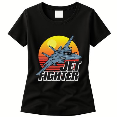 Born To Fly Fighter Jet Plane Airplane Womens T-Shirt
