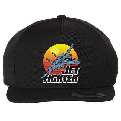 Born To Fly Fighter Jet Plane Airplane Wool Snapback Cap