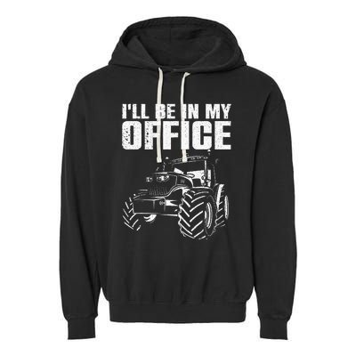 Best Tractor For Men Women Farming Agriculture Farmer Office Garment-Dyed Fleece Hoodie