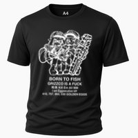 Born To Fish Grizzco Is A Fuck Kill Em All 999 Cooling Performance Crew T-Shirt