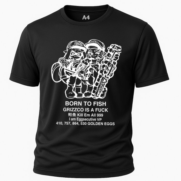 Born To Fish Grizzco Is A Fuck Kill Em All 999 Cooling Performance Crew T-Shirt