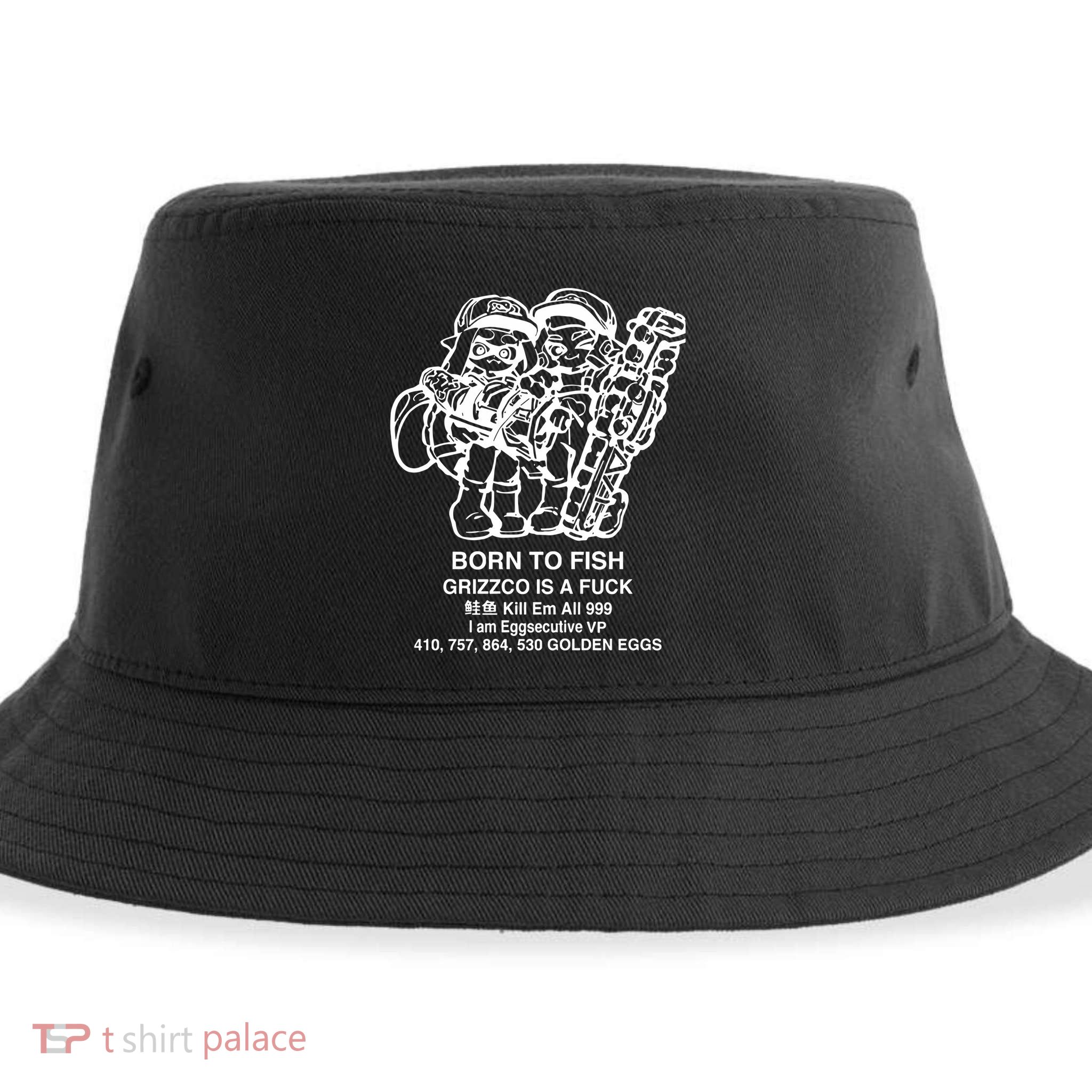 Born To Fish Grizzco Is A Fuck Kill Em All 999 Sustainable Bucket Hat