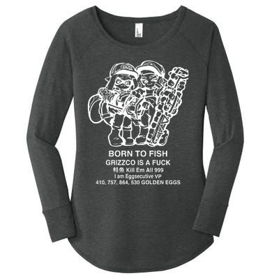 Born To Fish Grizzco Is A Fuck Kill Em All 999 Women's Perfect Tri Tunic Long Sleeve Shirt