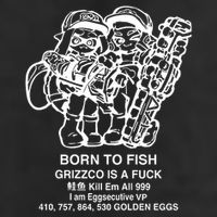 Born To Fish Grizzco Is A Fuck Kill Em All 999 Golf Towel