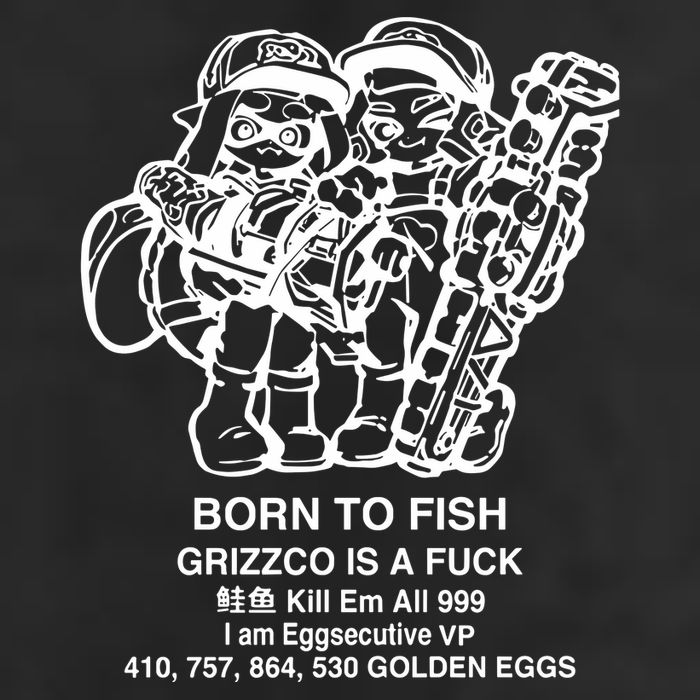Born To Fish Grizzco Is A Fuck Kill Em All 999 Golf Towel