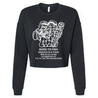 Born To Fish Grizzco Is A Fuck Kill Em All 999 Cropped Pullover Crew