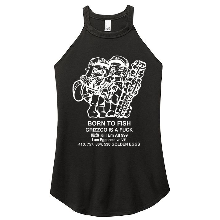Born To Fish Grizzco Is A Fuck Kill Em All 999 Women's Perfect Tri Rocker Tank