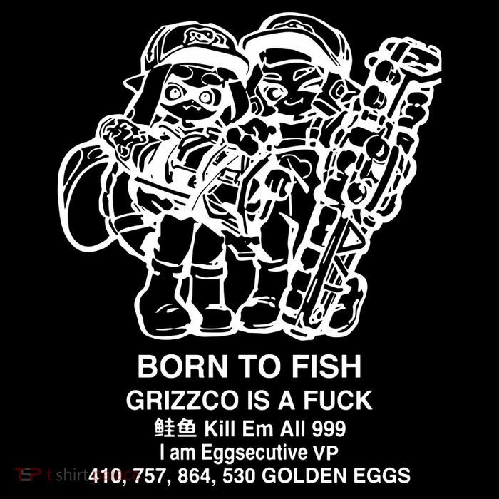 Born To Fish Grizzco Is A Fuck Kill Em All 999 Kids T-Shirt