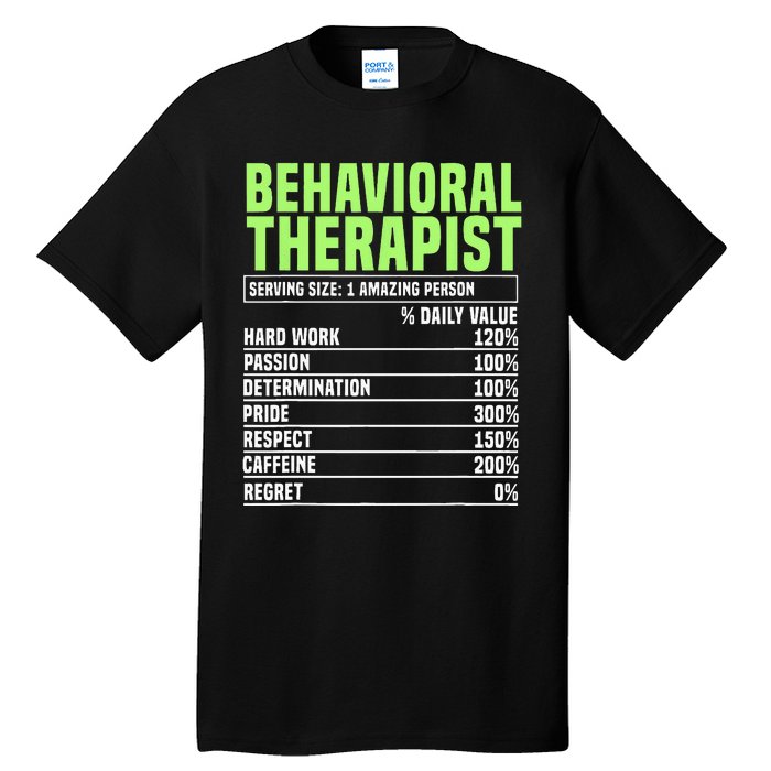 Behavioral Therapist Facts Analyst Behavior Tech Tall T-Shirt