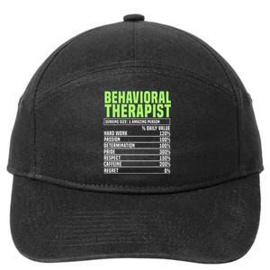 Behavioral Therapist Facts Analyst Behavior Tech 7-Panel Snapback Hat