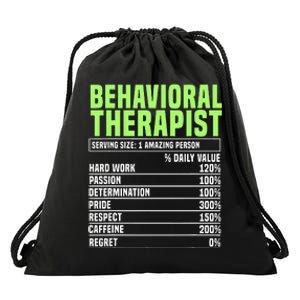 Behavioral Therapist Facts Analyst Behavior Tech Drawstring Bag