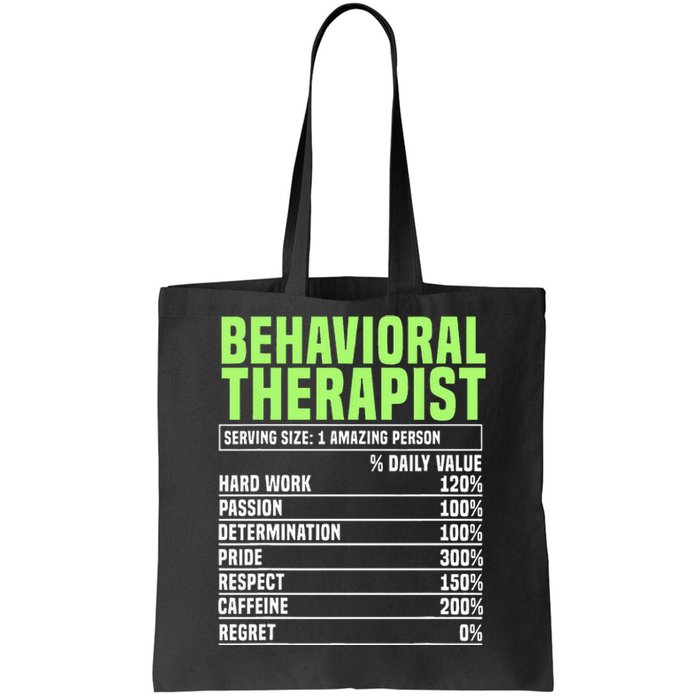 Behavioral Therapist Facts Analyst Behavior Tech Tote Bag