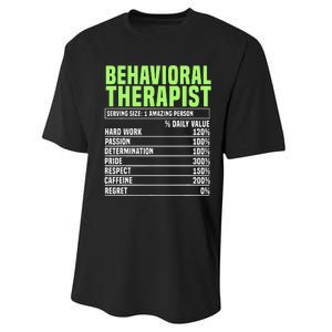 Behavioral Therapist Facts Analyst Behavior Tech Performance Sprint T-Shirt