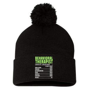 Behavioral Therapist Facts Analyst Behavior Tech Pom Pom 12in Knit Beanie