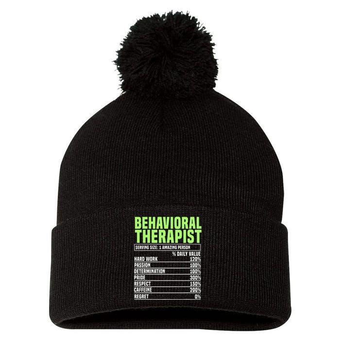 Behavioral Therapist Facts Analyst Behavior Tech Pom Pom 12in Knit Beanie