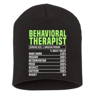 Behavioral Therapist Facts Analyst Behavior Tech Short Acrylic Beanie