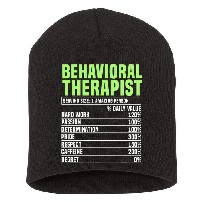 Behavioral Therapist Facts Analyst Behavior Tech Short Acrylic Beanie