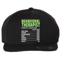 Behavioral Therapist Facts Analyst Behavior Tech Wool Snapback Cap