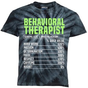 Behavioral Therapist Facts Analyst Behavior Tech Kids Tie-Dye T-Shirt