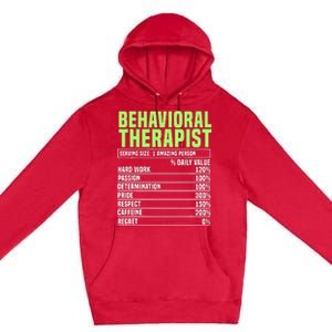 Behavioral Therapist Facts Analyst Behavior Tech Premium Pullover Hoodie